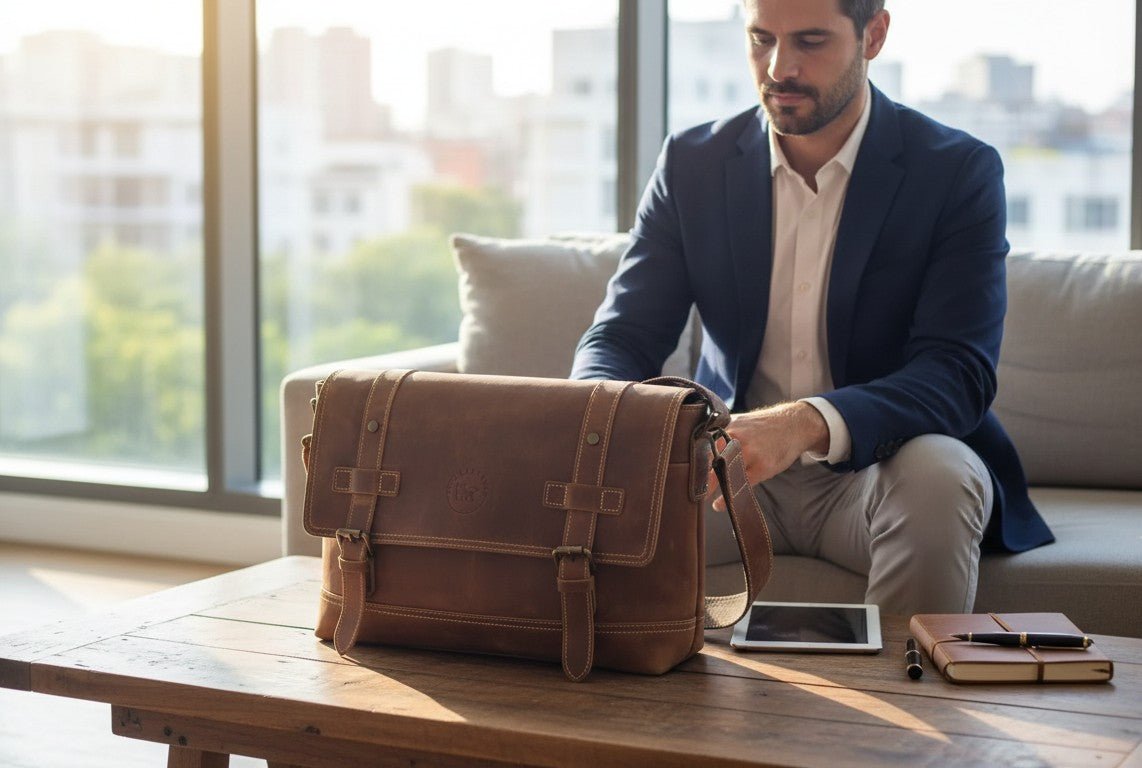 The Messenger Bag - Ritz Leathers